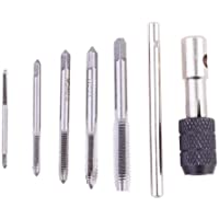 Rosca Métrica 5 piezas Roscar Herramienta 3 mm 4 mm 5 mm 6 mm 8 mm M3-M8 Alta Velocidad Acero para Crear Roscas de…
